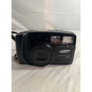 Samsung Maxima Zoom 760i 35mm Point & Shoot Film Camera, AF, Flash, W/ Bag